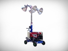 Hand push type mobile lighting tower SMLV1000B